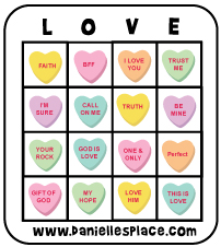 Heart Bingo Game