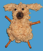 Rice Krispie Treat Sheep Craft