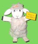 He Leads Me Sheep Craft