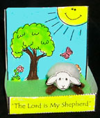 sunday school The Lord is my Shepherd Display bible craft for the 23rd Psalm