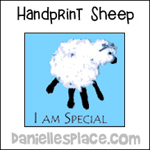 Sheep Handprint Craft for Kids