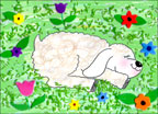 He make me Lie Down in Green Pastures craft and color sheet