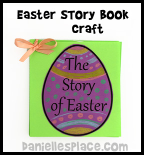 Easter Bible Craft - Easter Story Book Bible Craft www.daniellesplace.com