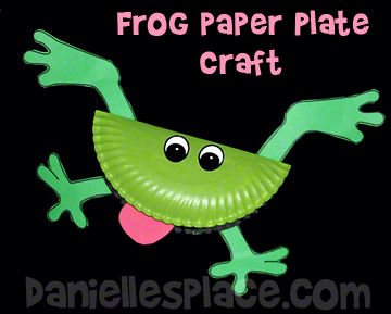 Frog Paper Plate Bible Craft for Sunday School www.daniellesplace.com