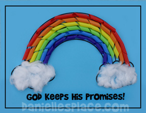 Rainbow Bible Craft for Sunday School www.daniellesplace.com