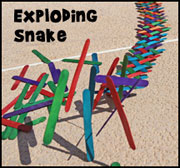 Exploding Snake Craft Stick Sin Object lesson