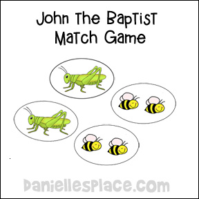 John the Baptist Match Game from www.daniellesplace.com