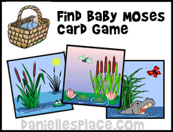 Find Baby Moses Card Game for Sunday School from www.daniellesplace.com