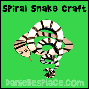 Adam and Eve spiral snake craft www.daniellesplace.com