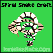 Adam and Eve Paper Spiral Snake Sunday School Craft from www.daniellesplace.com