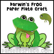 Frog Paper Plate Craft from www.daniellesplace.com