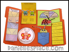 Feelers Lap Book Lessons from Bug Buddy Studies from www.daniellesplace.com