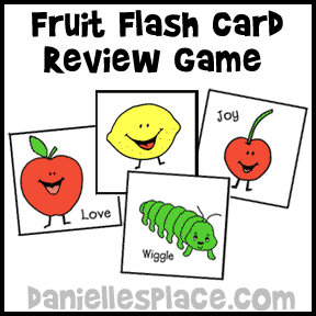 Fruit of the Spirit Bible Review Game - Fruit Flash Card Game from www.daniellesplace.com