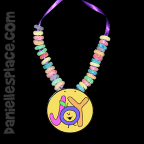 Joy - Fruit of the Spirit Necklace Craft from www.daniellesplace.com