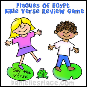 Plagues of Egypt Bible Verse Review Game from www.daniellesplace.com