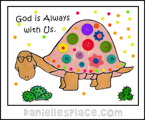 "God is Always with Us" Coloring and Activity Sheet for Moses Bible Lesson from ww.daniellesplace.com