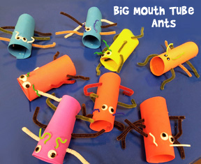 Big Mouth Tube Ant Craft from www.daniellesplace.com