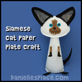 Cat Paper Plate Craft for Kids from www.daniellesplace.com