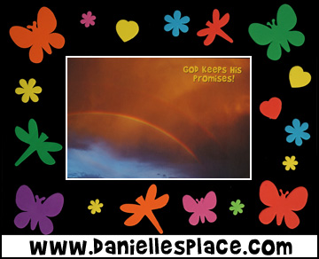 Noah Bible Craft - Rainbow Picture and Frame Craft for Sunday School from www.daniellesplace.com