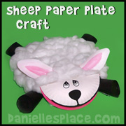 Sheep Paper Plate Craft from www.daniellesplace.com