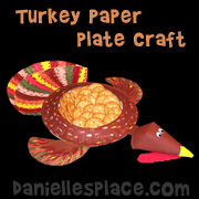 Turkey Paper Plate Thanksgiving Craft for Kids from www.daniellesplace.com