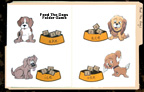 Feed the dog reading folder game