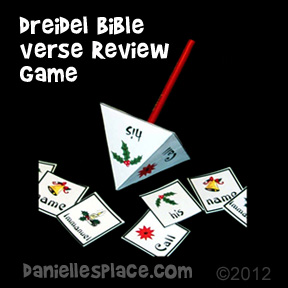 Dreidel Bible Verse Review Game from www.daniellesplace.com