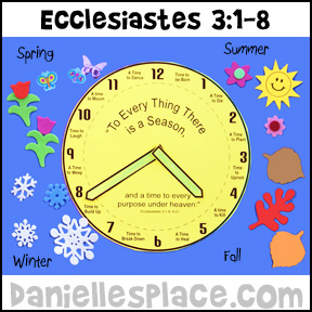  Ecclesiastes 3:1-8 Bible Activity Sheet for Sunday School from www.daniellesplace.com