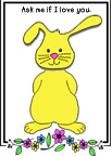 Bunny Love Valentine's Day card
