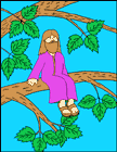 sunday school Zacchaeus Coloring Sheet bible craft