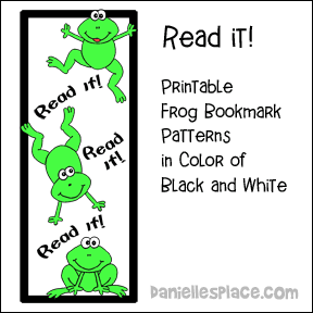 Frog bookmark