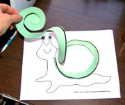 snail craft from www.daniellesplace.com