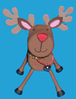 marschmallow reindeer Christmas craft