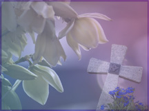Flowers and Cross Wallpaper