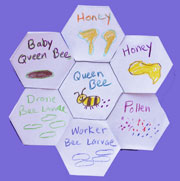 Hexagon Bee Hive Fold-Out Shape Book from www.daniellesplace.com Hexagon Bee Hive Fold-Out Shape Book from www.daniellesplace.com