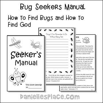 Seekers Manual - Children discover how to seek out bugs and God. 14 Pages