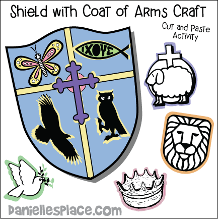 Shield of Faith Coat of Arms - Armor of God Bible Craft
