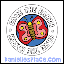 Earth Day Save the Earth Printable Stickers