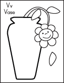 alphabet letter v printable work sheet
