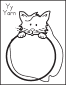 abc alphabet letter Y printable activity worksheet
