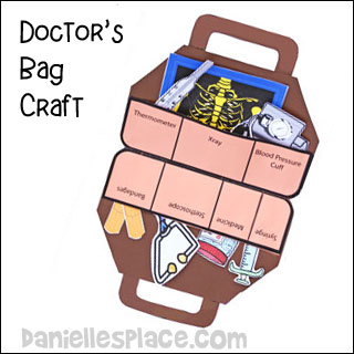 Doctor's Bag Craft and Learning Activity www.daniellesplace.com