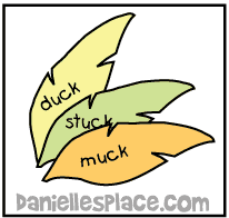 Duck Feathers Rhyming Word Game www.daniellesplace.com