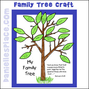 Family Tree Paper Craft for Sunday School from www.daniellesplace.com