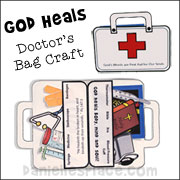 First Aid Kit Paper Craft for Children from www.daniellesplace.com  Great for doctor and nurse-themed activities