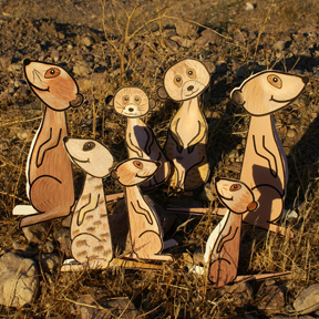 Meerkat theme 3D paper craft for kids