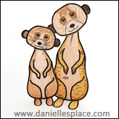 meerkat folded paper craft www.daniellesplace.com