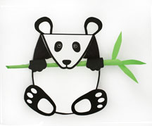 panda bear card craft 2