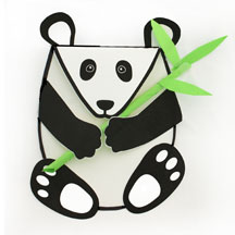panda bear card craft 1