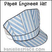 Paper Engineer's hat craft for kids