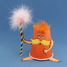 The Lorax Cup Craft for Kids